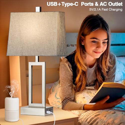 23.5" Touch Control Table Lamps (2 Count)