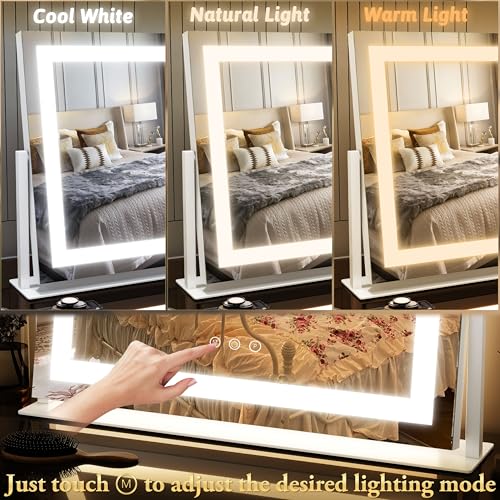 Vanity Mirror with Lights 22''x18'' Makeup Mirror with Lights