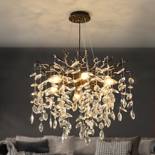 18 Inch Black Crystal Chandelier 6
