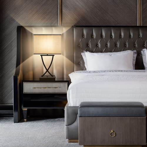Fully Dimmable Medium Table Lamp for Bedroom with Type C