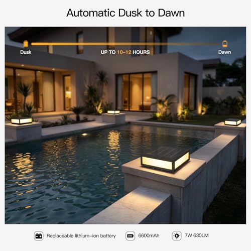 Large Solar Post Lights