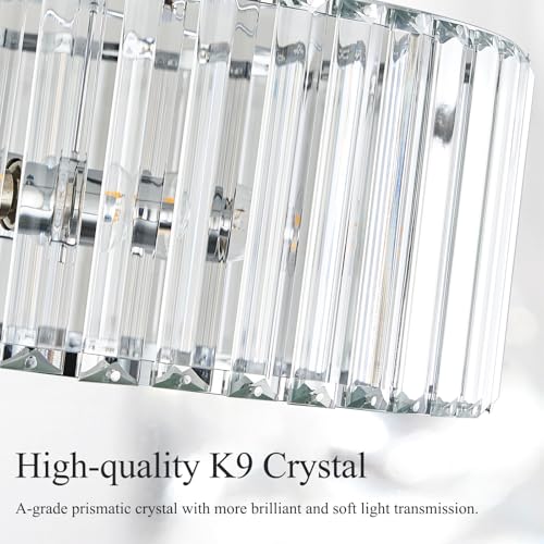 Crystal Chrome Ceiling Light