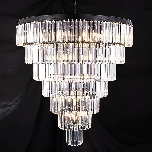 Large Crystal Chandelier for High Ceiling
