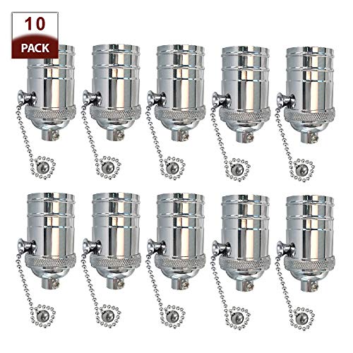 Vintage On Off Pull Chain Lamp Socket (10 Count)