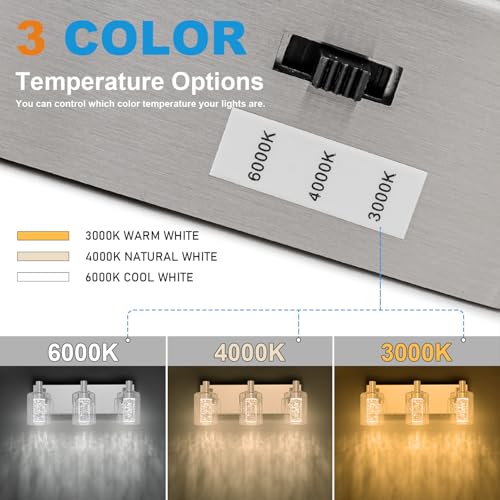Vanity Light with 3 Color Modes (3 Count)