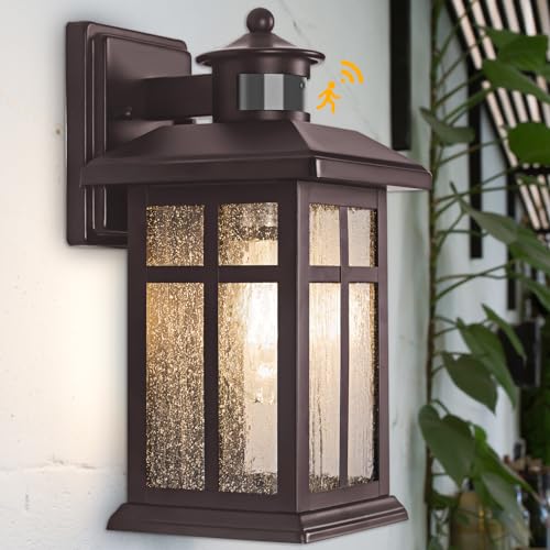 Exterior Light Fixtures Motion Sensor Wall Mount Oil Rubbed Bronze