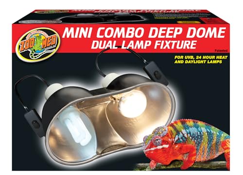 Combo Mini Deep Dome Clamp Lamp Fixture 2 x 5