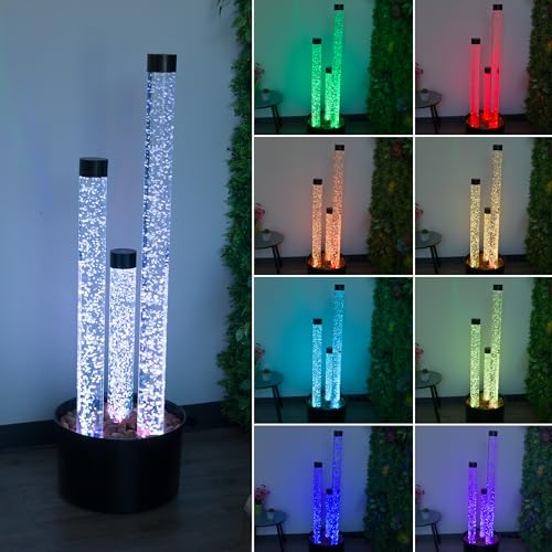 MLT166BK 54" 3 Tier Acrylic Bubble Fountain with Remote Control and 16