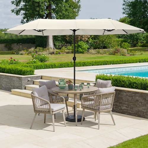 13 Ft Double Sided Twin Patio Umbrella