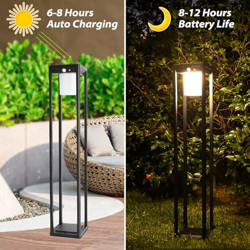 Solar Floor Lamp Outdoor Waterproof