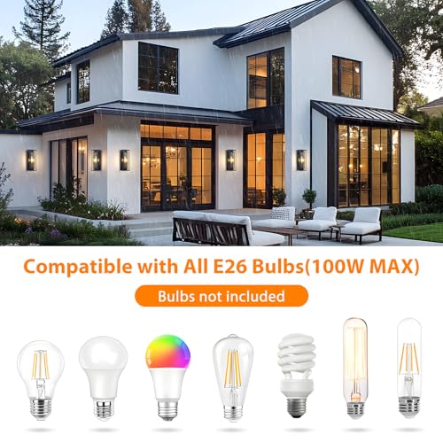 18In Outdoor Wall Lights (2 Count)
