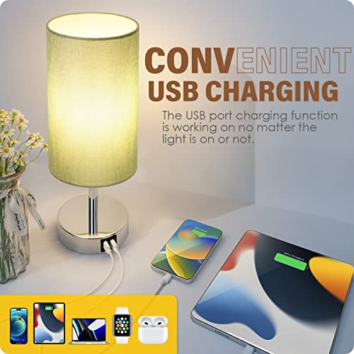 Bedside Lamp with USB Port