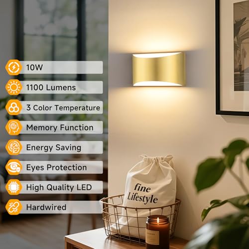 Modern LED Wall Sconce Set of 2 (2 Count)