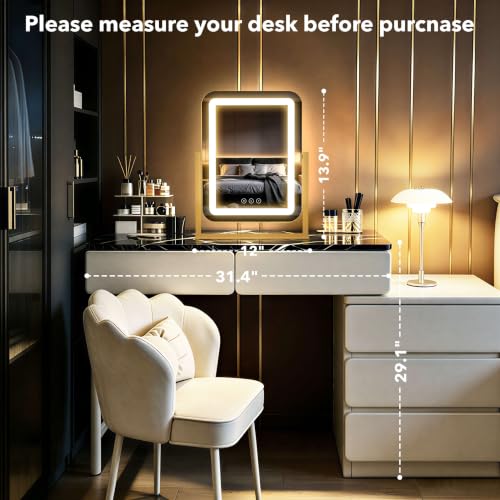 12"×13.9" Vanity Mirror with Lights