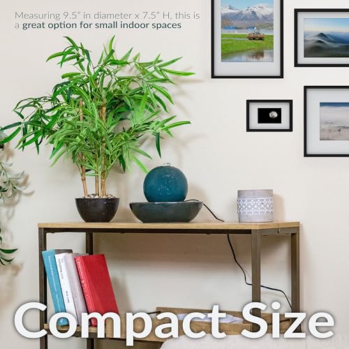 Sunnydaze 7" Indoor Ceramic Tabletop Fountain with Orb (4 Count)