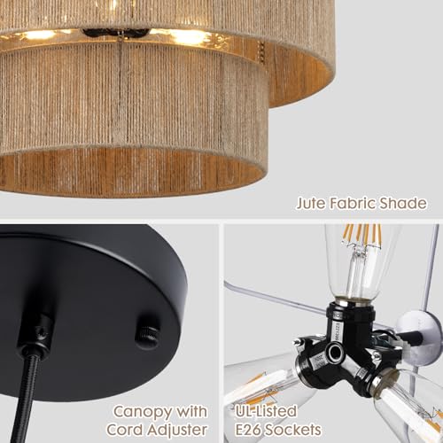 18 Inch Large Rattan Woven Pendant Light