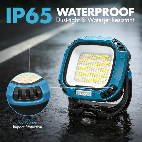 2Pack 6000mAh Rechargeable Work Light (2 Count)