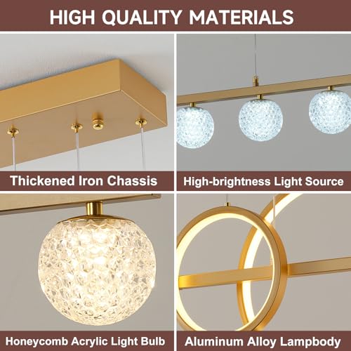 Modern Gold Chandeliers Pendant Light