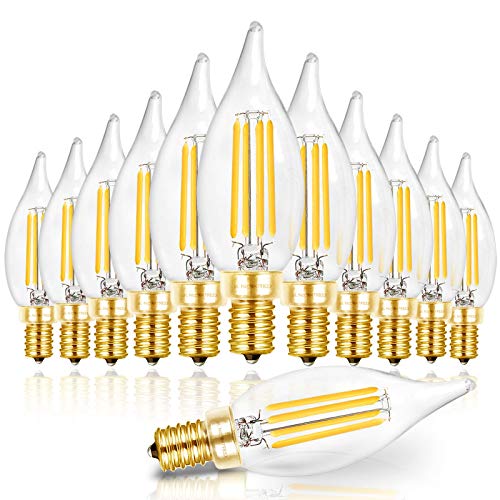 Candelabra Light Bulbs 5000K (12 Count)