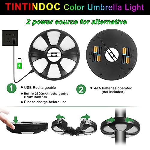 Color Umbrella Light with Remote