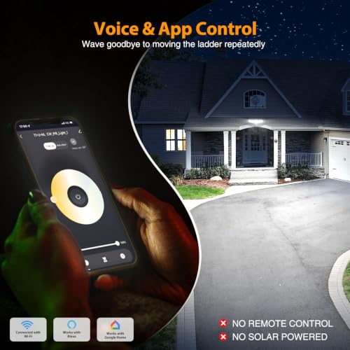 120W Smart LED Security Lights Motion Sensor Outdoor 5 Heads