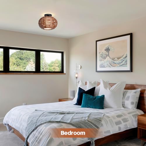 Boho Semi Flush Mount Ceiling Light