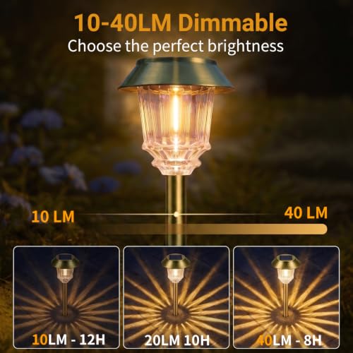 Solar Pathway Lights Outdoor (4 Count)