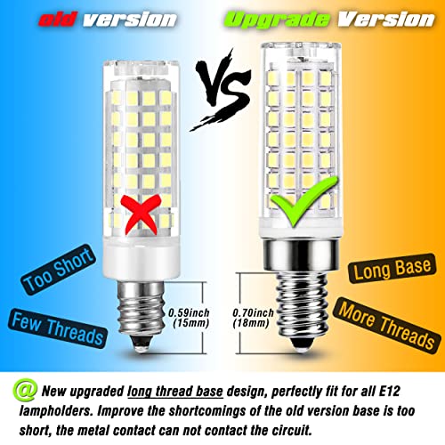 E12 C7 LED Candelabra Ceiling Fan Chandelier Bulbs 75w Equival (6 Count)