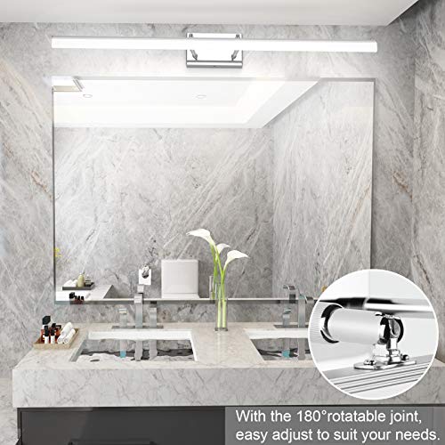 40 inch Modern LED Vanity Lights Adjustable Bathroom Light Fixtures Over Mirror Chrome Vanity Lighting 5500K