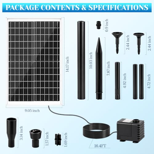 20W Solar Fountain Pump