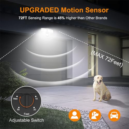 Hardwired LED Security Lights Motion Sensor Outdoor