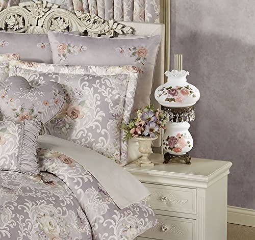 Brook Floral Hurricane Table Lamp
