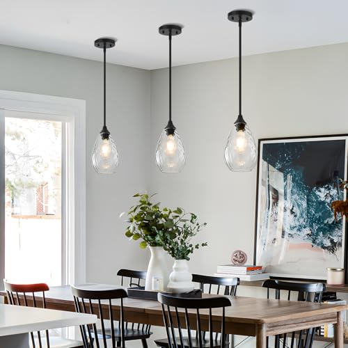 Black Pendant Lights Kitchen Island 2 Pack (2 Count)