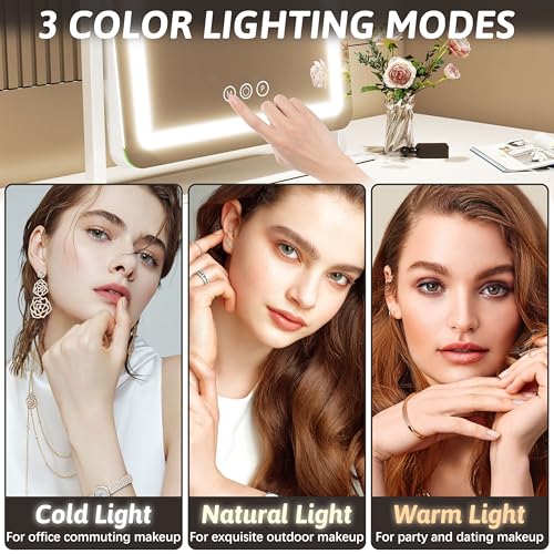 Vanity Mirror with Lights 22 Inch