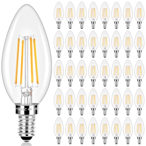 E12 LED Candelabra Bulbs 40 Watt Equivalent (40 Count)