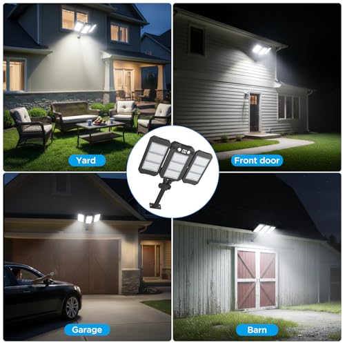 Solar Flood Lights Outdoor (2 Count)