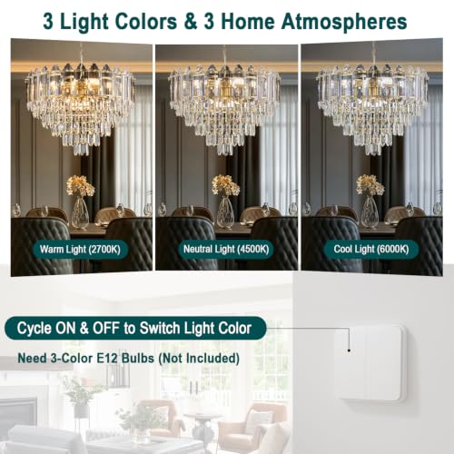 Gold Crystal Chandelier