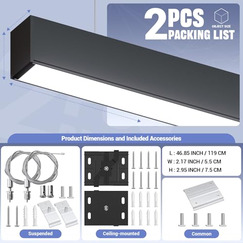 4FT LED Linear Light (2 Count)