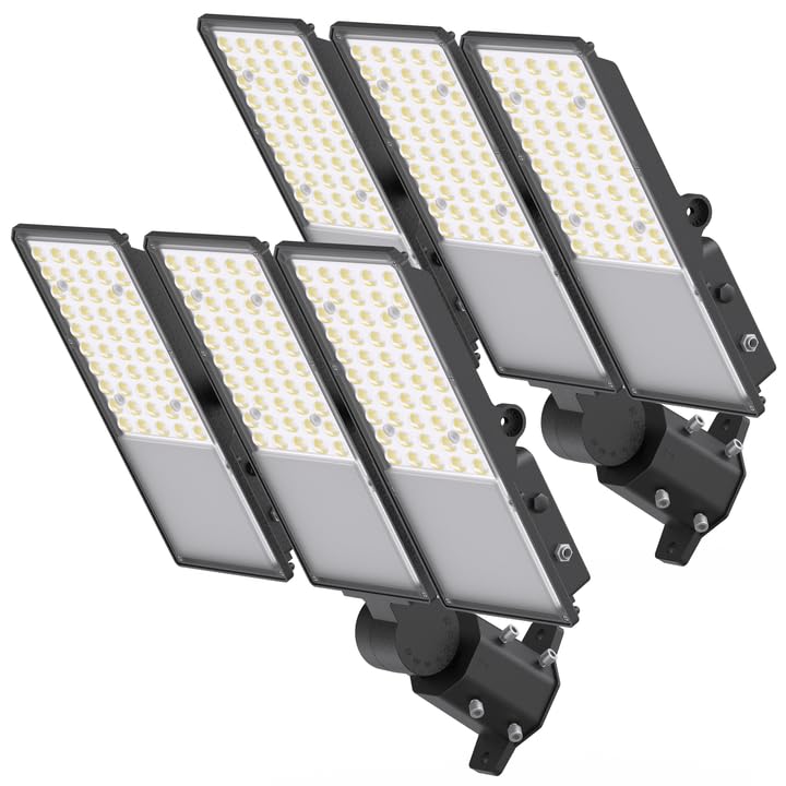 300W Upgraded LED Parking Lot Light with Photocell 45000lm 5000K