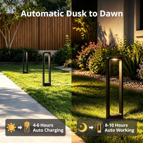 Solar Pathway Lights Outdoor Garden Lights Bright Solar Lights Waterproof for Backyard Patio Walkway Landscape