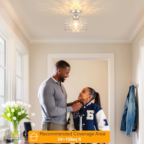 Small Semi Flush Mount Ceiling Light Fixture
