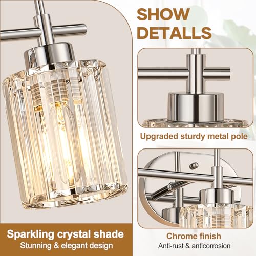 Modern Crystal Bathroom Vanity Light