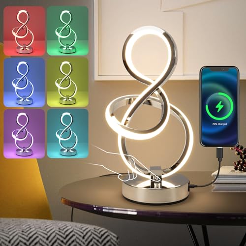 Modern Spiral Table Lamp