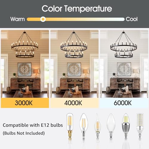 48" Black Wagon Wheel Chandelier 2