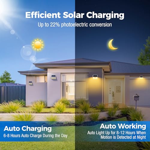 Solar Lights Outdoor Motion Sensor Waterproof (3 Count)