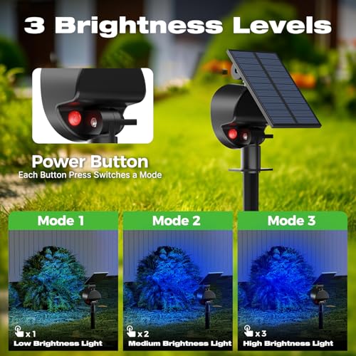 Solar Spot Lights Outdoor Waterproof (2 Count)