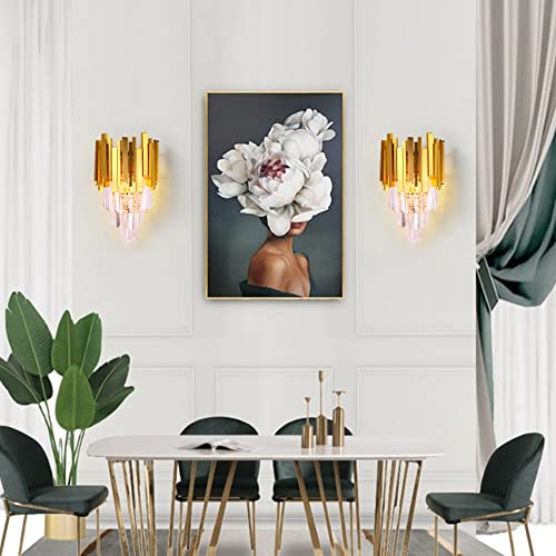 Gold Crystal Wall Sconce