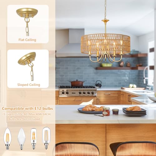 Gold Chandelier Light Fixtures