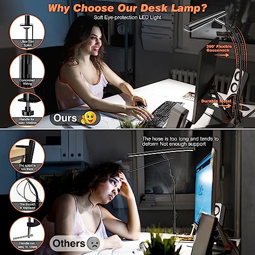 LED Desk Lamp with Clamp