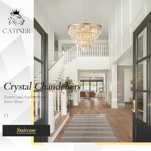 30" Modern Crystal Chandelier